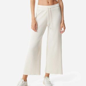 MATE the Label White Organic Thermal Wide Leg Pant - XL